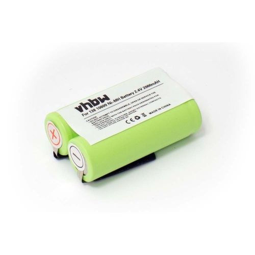 vhbw Batterie pour rasoir, brosse  dents (2000mAh, 2,4V, NiMH) compatible avec Philishave HQ6850, HQ6851, HQ6852, HQ6865, HQ6868, HQ6870, HQ6871