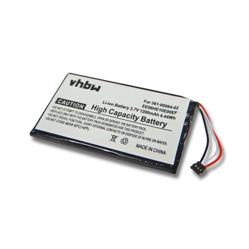 vhbw Batterie compatible avec Garmin Nvi 3790T, 3790LMT GPS, appareil de navigation (1200mAh, 3,7V, Li-polymre)