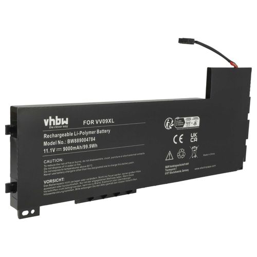 vhbw Batterie remplacement pour 808398-2B1, 808398-2B2, 808398-2C1, 808398-2C2, 808452-001 pour ordinateur portable (9000mAh, 11,1V, Li-ion)