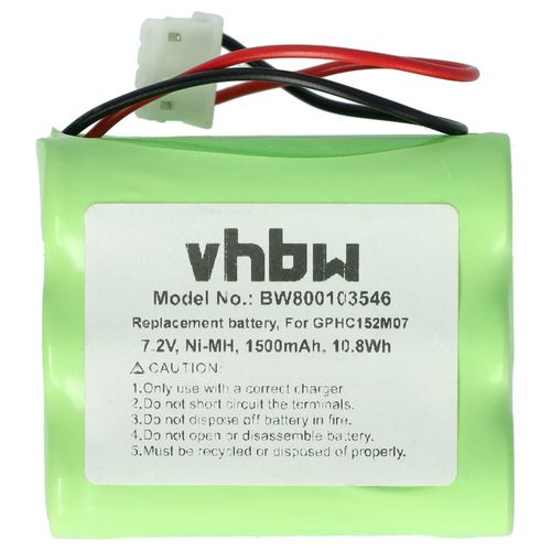 vhbw Batterie remplacement pour AEG GPHC152M07 pour robot lectromnager (1500mAh, 7,2V, NiMH)