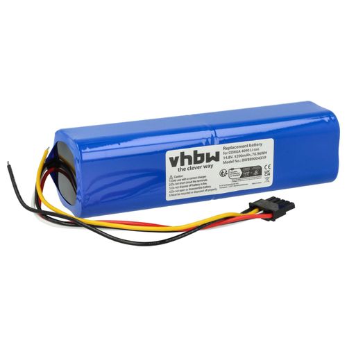 vhbw Batterie remplacement pour Cecotec 49CE5402, 80694 pour robot lectromnager (5200mAh, 14,8V, Li-ion)