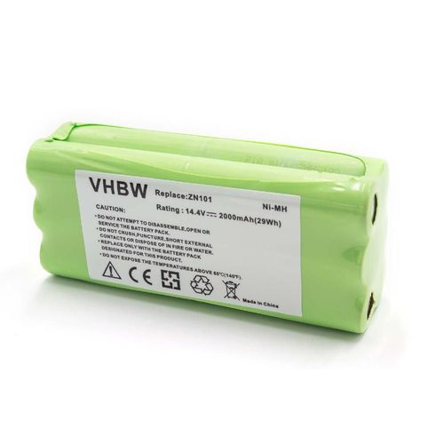 vhbw Batterie remplacement pour Pyle PRTPUCRC25BAT pour robot lectromnager (2000mAh, 14,4V, NiMH)