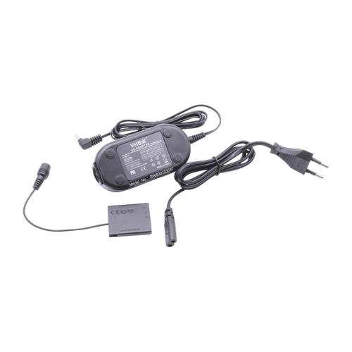 vhbw Bloc d'alimentation, chargeur adaptateur compatible avec Canon Powershot A3500 IS, A4000 appareil photo, camra vido - Cble 2m, coupleur DC