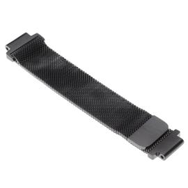 vhbw bracelet acier inoxydable noir fermeture magn tique