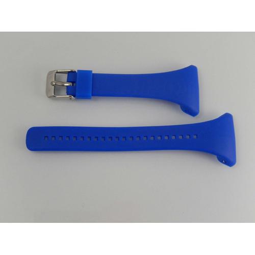 Vhbw Bracelet Tpe L 11.5cm + 8.5cm Compatible Avec Polar Ft4, Ft4f, Ft4m, Ft7, Ft7m Montre Connecte - Bleu