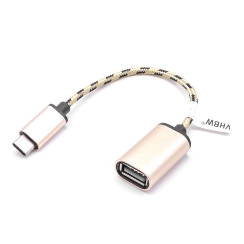 vhbw cble adaptateur USB type C sur USB 2.0 pour Samsung Galaxy A3 2017, A5 2017, A7 2017, A8 2018, Book, Note 8, S2, S8, S9, Tab S3, Tabpro S