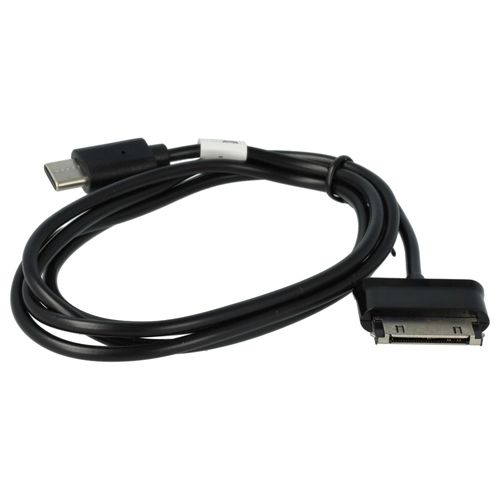 vhbw Cble USB-C compatible avec Samsung Galaxy Tab 7.0 GT-P3113, Tab 7.0 GT-P6211 Plus N, Tab 7.0 GT-P6210 tablette - Cble 100cm, noir