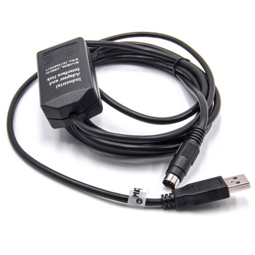 vhbw Cble USB de programmation compatible avec Allen Bradley Micro Panelviews radio + CD de pilotes, noir