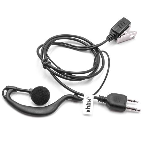 vhbw Casque stro avec prise d'appel pour radio Midland GXT-325, GXT-400, GXT-444, GXT-450, GXT-500, GXT-550, GXT-600, GXT-650, GXT-661, GXT-700