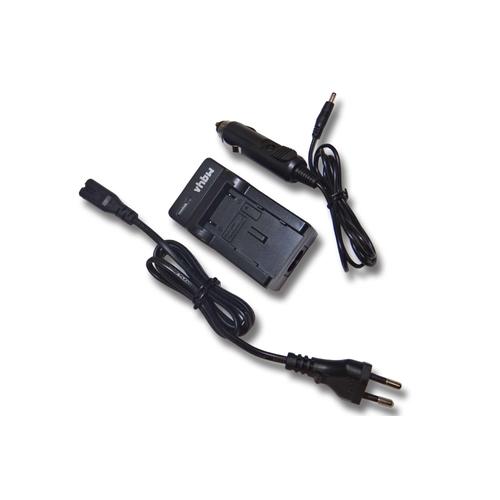 vhbw Chargeur compatible avec Acme VR01, VR02, VR03, VR04, VR05, VR06 camra camscope action-cam - Station + cble de voiture, tmoin de charge