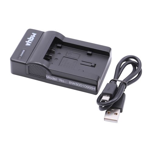 vhbw Chargeur USB de batterie compatible avec Panasonic HC-V500M, HC-V700, HC-V700M, HC-V707 batterie appareil photo digital, DSLR, action cam