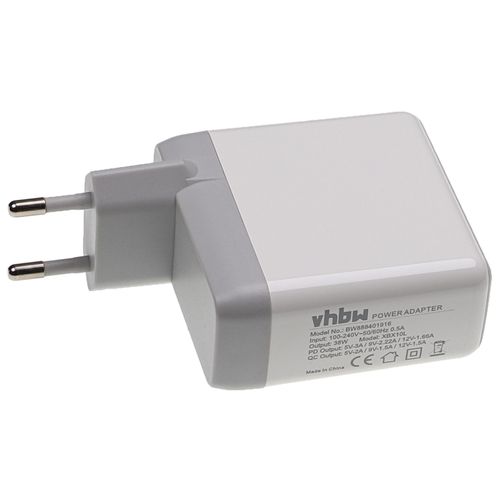 vhbw Chargeur secteur USB C compatible avec Google Pixel 2 XL, 2, 3 XL, 3, 3A, 4 - Adaptateur prise murale