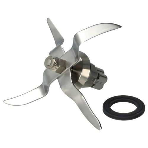 vhbw Couteau de mixeur compatible avec Silvercrest SKMC1200D4, SKMC1200A1, SKMC1200C3 robot culinaire - Avec 4 lames en acier inoxydable