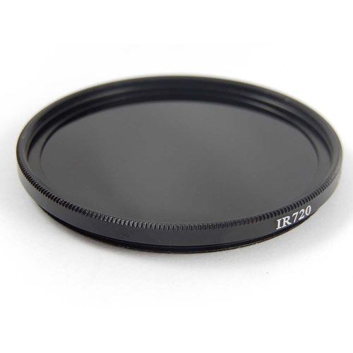 Vhbw Filtre Infrarouge Universel 720nm Pour Compatible Avec Objectifs D'appareils Photos De Filetage 46mm - Filtre Ir Circulaire, Noir