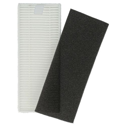 vhbw Kit Filtre compatible avec Rowenta X-plorer srie 20 Aqua RR6875WH, RR6871WH aspirateur-robot - 2x Filtre rechange (filtre, filtre en mousse)