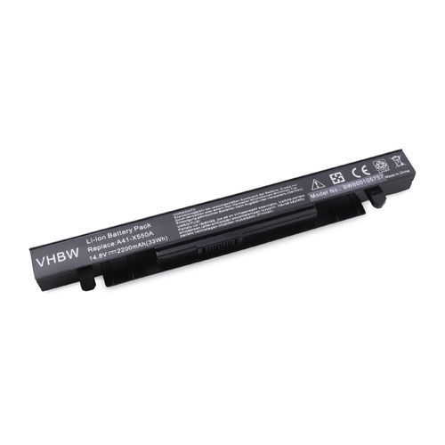 Vhbw Li-Ion Batterie 2200mah (14.8v) Noir Pour Ordinateur Portable Laptop Notebook Comme Asus A41-X550