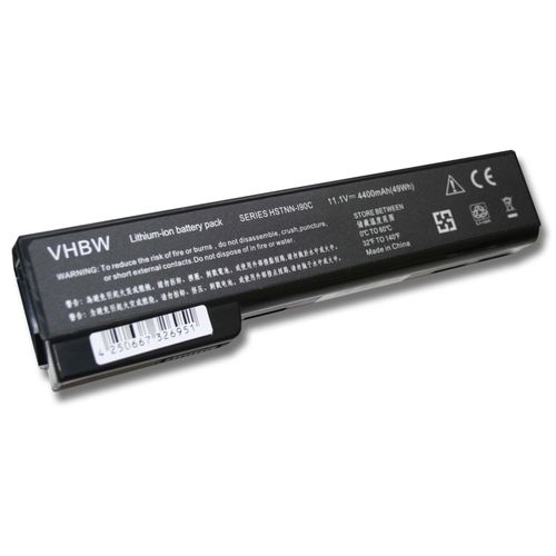 vhbw Li-Ion batterie 4400mAh (11.1V) pour ordinateur, pc HP ProBook 6360b, 6460b, 6465b, 6470b, 6475b, 6560b comme 628368-241, 628368-251, 628368-351.