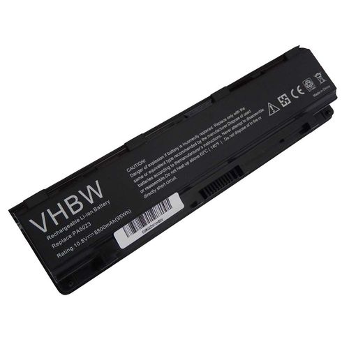 vhbw Li-Ion Batterie 8800mAh (10.8V) pour laptop, notebook Toshiba Satellite C870D, C875, C875D, L800, L800D comme PA5023U-1BRS, PA5024U-1BRS.