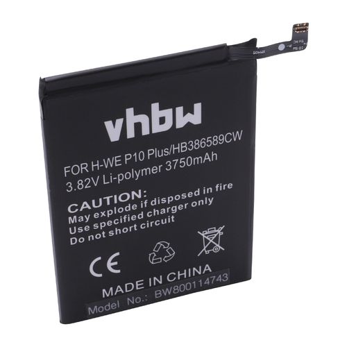 Vhbw Batterie Compatible Avec Huawei P10 Plus, P10 Plus Premium Edition Smartphone (3750mah, 3,82v, Li-Polymre)