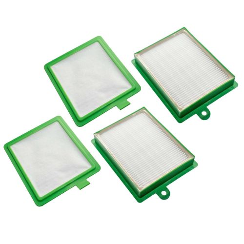 vhbw Lot de 4 filtres compatible avec AEG/Electrolux Viva Control AVC 1121, AVC 1131...1171 aspirateur (filtre HEPA, microfiltre)