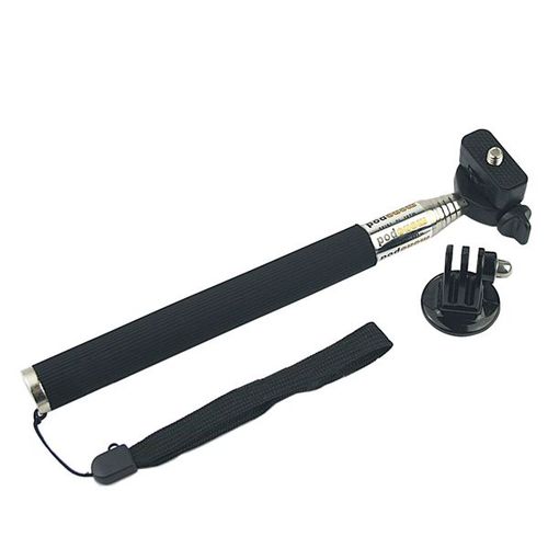 vhbw Perche selfie stick tlscopique monopod compatible avec GoPro Hero 3 + Plus Silver Edition camra d'action, appareil photo