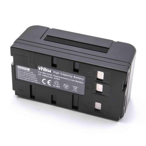 vhbw NiMH batterie 4000mAh (6V) pour appareil photo camra JVC GR-AXM Series, GR-AXM100U, GR-AXM1010U, GR-AXM10U, GR-AXM151US, GR-AXM17US