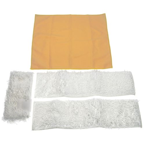 vhbw Set de rechange 3 pices compatible avec Krcher SC 1.020, SC 1.030 B, SC 1002 nettoyeur vapeur - Filtre anti-calcaire + lingettes en microfibre