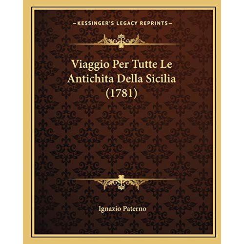 Viaggio Per Tutte Le Antichita Della Sicilia (1781) | Rakuten