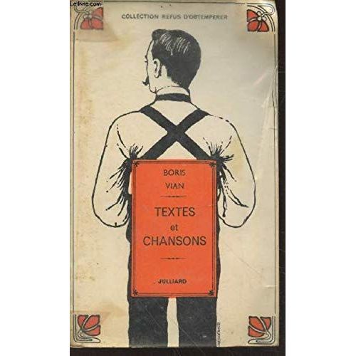 Textes Et Chansons   de VIAN Boris 