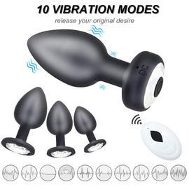 Vibromasseur anal telecommande sans fil pour homme, ensemble de plug anal  vibrant, masseur de prostate, jouets sexuels pour couple adulte, produits,  4 pieces | Rakuten