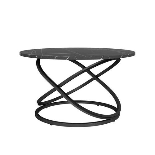 Vicco Table Basse Calgary, Noir, 79.5 X 46 Cm Avec Grande Surface De Travail