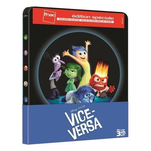 Vice-Versa Steelbook Blu-Ray 3d + 2d Edition Spciale de Pete Docter