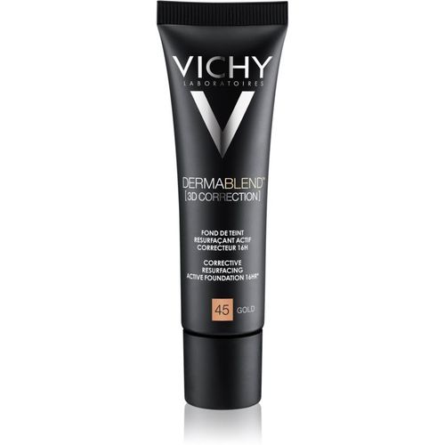 Vichy Dermablend 3d Correction Fond De Teint Lissant Correcteur Spf 25 Teinte 45 Gold 30 Ml