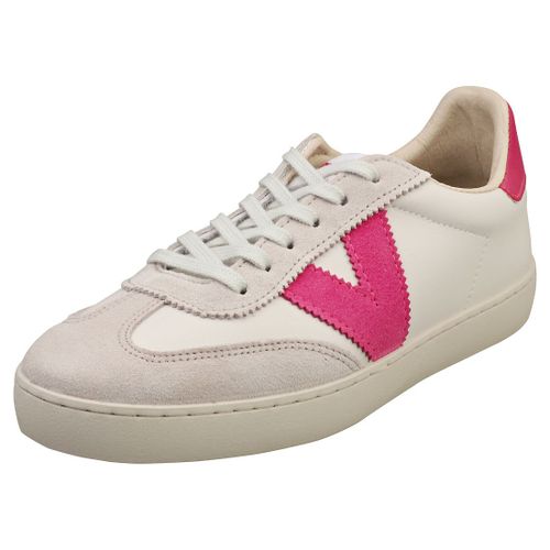 Chaussures Victoria Berlin Femme - Baskets Dcontractes En Synthtique & Sudine Blanc Fuchsia - 37