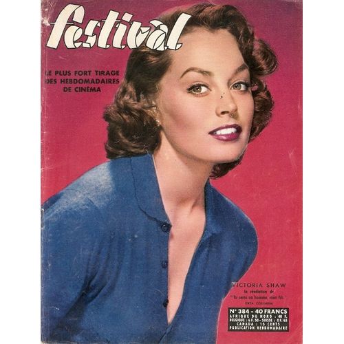 Victoria Shaw Couv + 1/2p/ Milly Mathis 1p/ Gerard Blain 1/2p/ Dany Robin 1p/ Martine Sarcey 1p/ Dora Doll 1/2p/ Jacqueline Plessis 1p/ Micheline Dax 1/2p/ Annie Girardot 1p/ 384