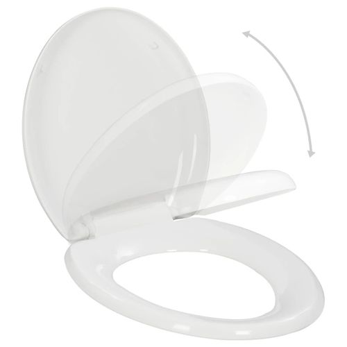 Abattant Wc  Fermeture En Douceur Libration Rapide Blanc