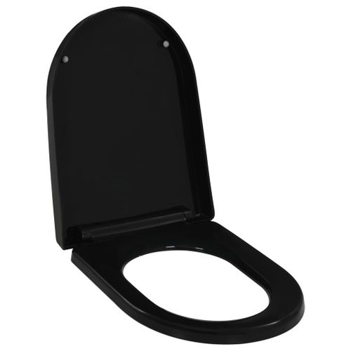 Abattant Wc  Fermeture En Douceur Libration Rapide Noir