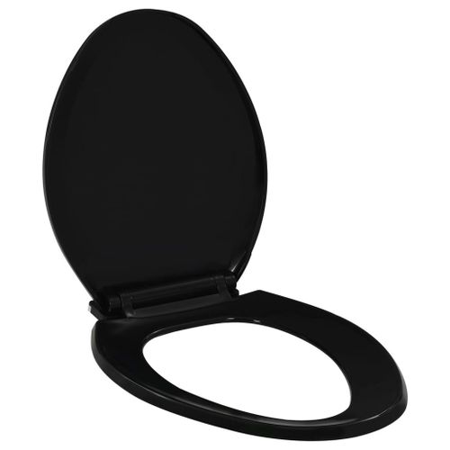 Abattant Wc  Fermeture En Douceur Libration Rapide Noir