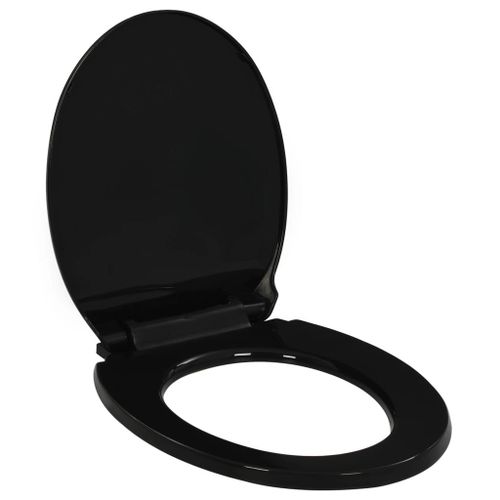 Abattant Wc  Fermeture En Douceur Libration Rapide Noir