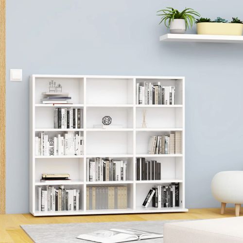 Vidaxl Armoire  Cd Blanc 100x23x89,5 Cm Bois D?Ingnierie