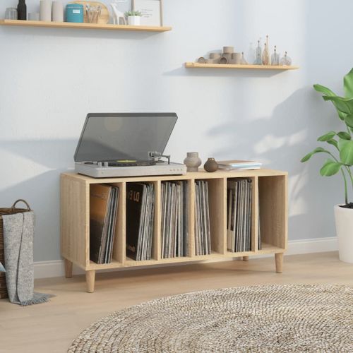 Vidaxl Armoire  Disques Chne Sonoma 100x38x48 Cm Bois D'ingnierie