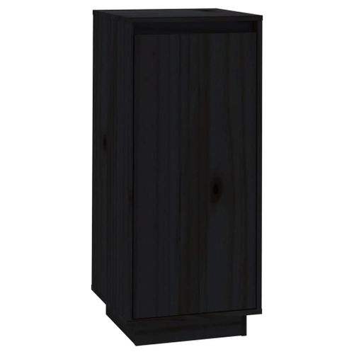 Vidaxl Armoire  Chaussures Noir 35x35x80 Cm Bois De Pin Massif