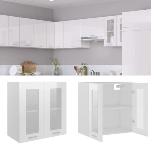 Vidaxl Armoire En Verre Suspendue 