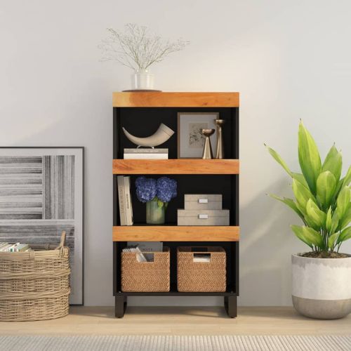 Vidaxl Armoire Latrale 60x33x107 Cm Bois Massif D'acacia