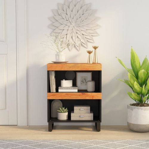 Vidaxl Armoire Latrale 60x33x75 Cm Bois Massif D'acacia