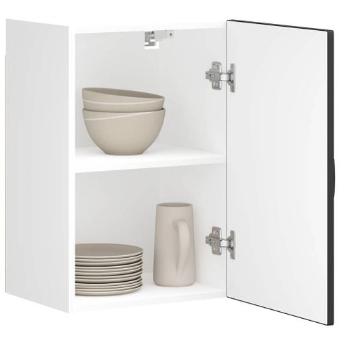 Vidaxl Armoire Murale De Cuisine Kalmar Noir Bois D'ingnierie