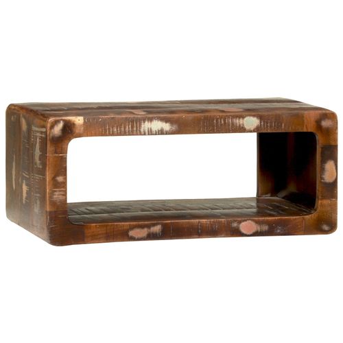 Vidaxl Armoire Tv Multicolore 60x30x25 Cm En Bois Massif Recycl