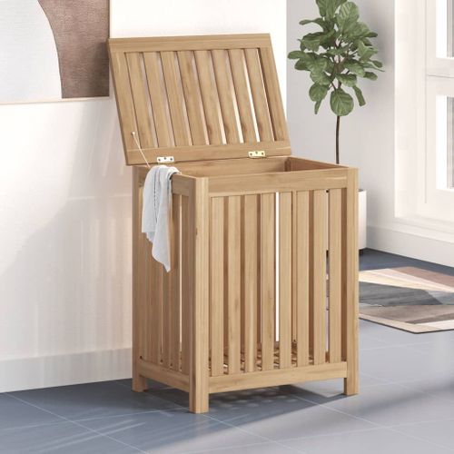 Vidaxl Bac  Linge 50x35x60 Cm Bois De Teck Massif