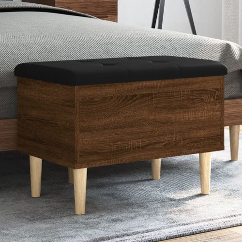 Vidaxl Banc De Rangement Chne Marron 62x42x46 Cm Bois D'ingnierie