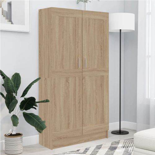 Vidaxl Bibliothque Chne Sonoma 82,5x30,5x150 Cm Bois D?Ingnierie